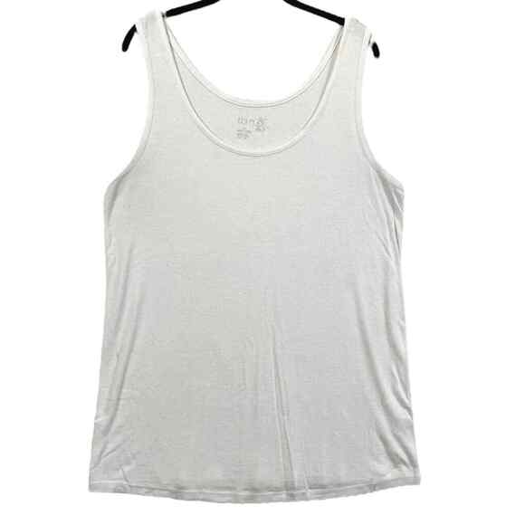 Terra & Sky Womens Size 1X 16W-18W Tank Top White - Picture 1 of 5